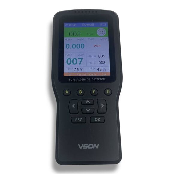 VSON Air Quality Monitor, Formaldehyde Detector, Temperature Meter Tested Works - Picture 1 of 2